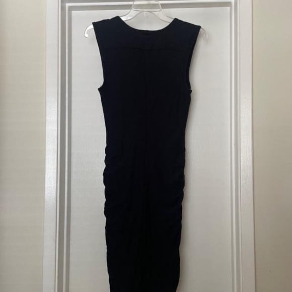 JAMES PERSE Black Wide Strap Ruched Dress - Picture 7 of 10